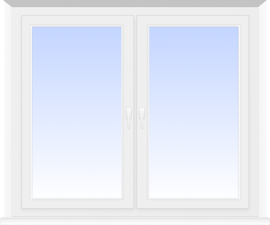 Алюминиевое окно 2-ух полозное